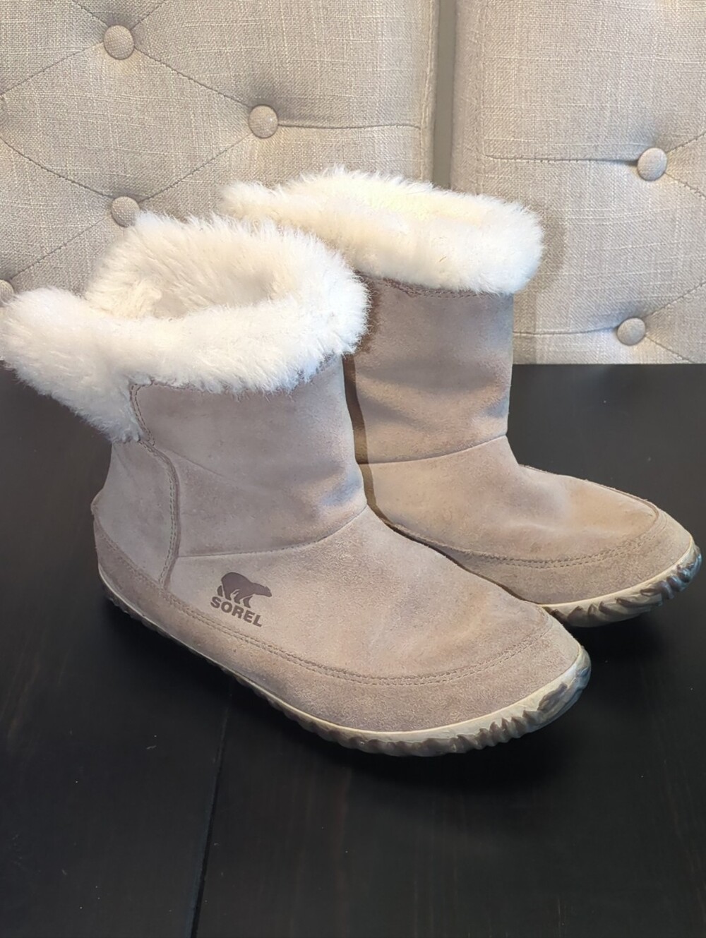 Sorel Suede Out N About Faux Fur Booties